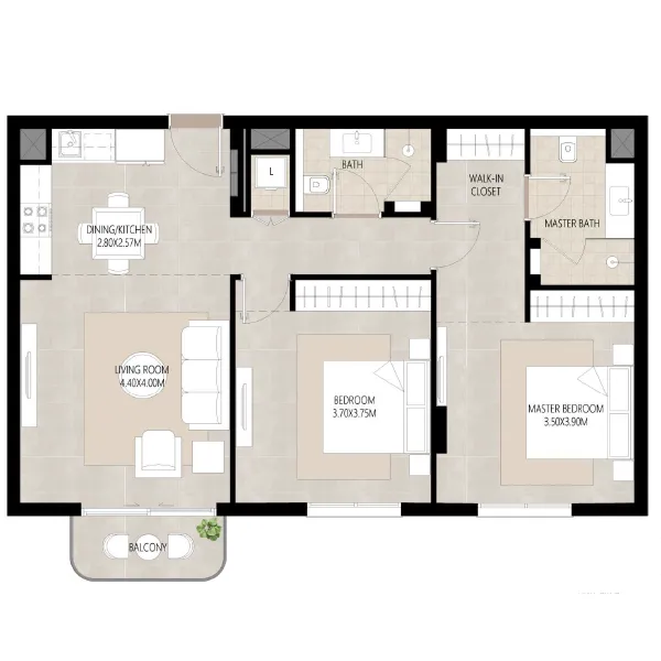 2 bedroom - Unit type B