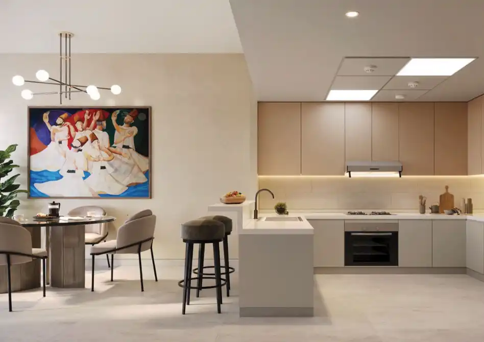 Modern kitchen 1 at Zazen Ivy Dubai