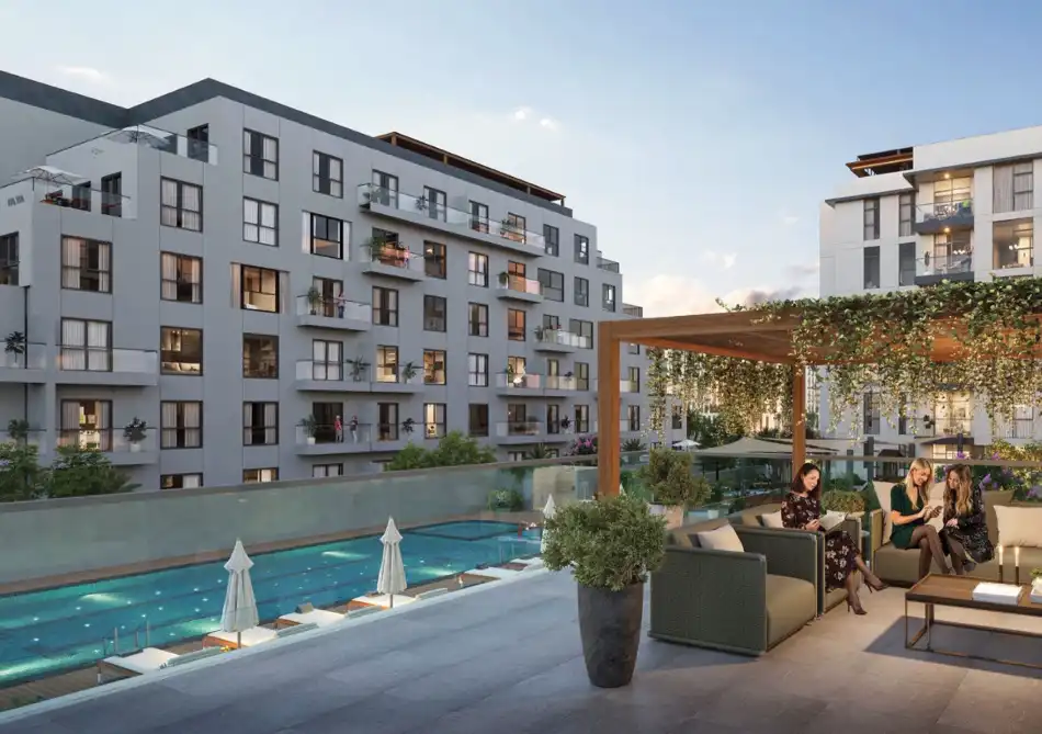 Wellness amenities at ZāZEN Ivy including pool, gym, yoga and lounge