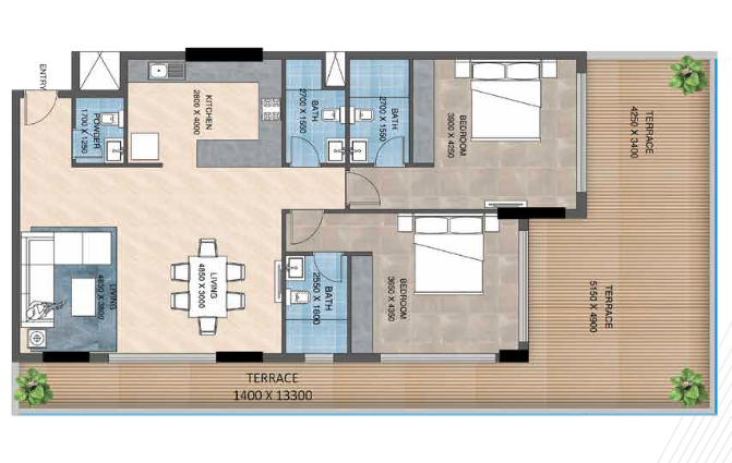 affordable apartment layout dubai
