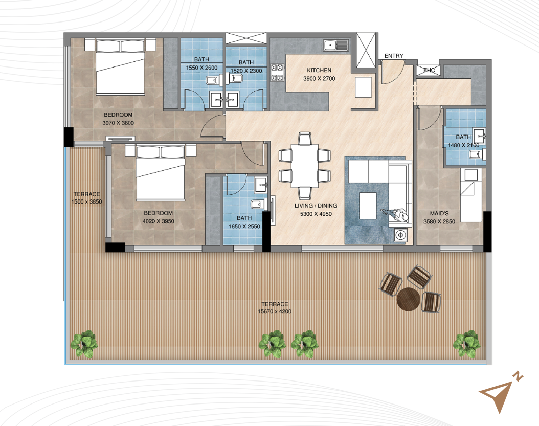 Best 3 bedroom apartment for end-users and investors near Marina