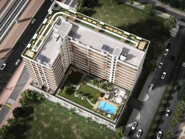 Street-level view of Sunbliss with parking and entrance