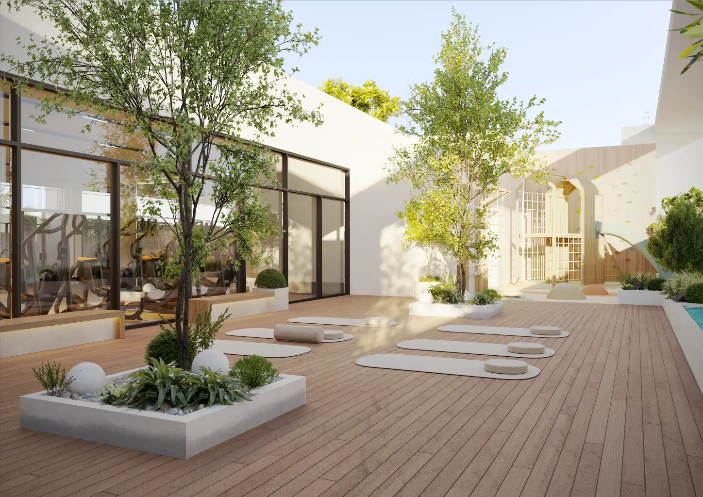 Lush garden space for outdoor relaxation