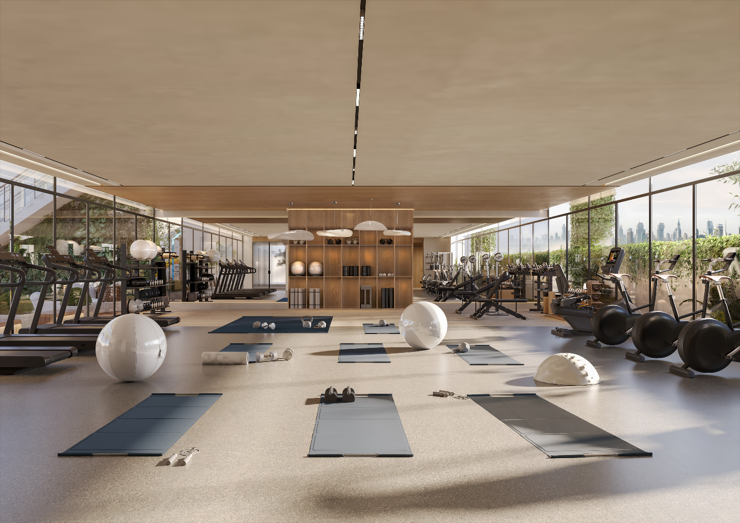 Premium gym with wellness facilities