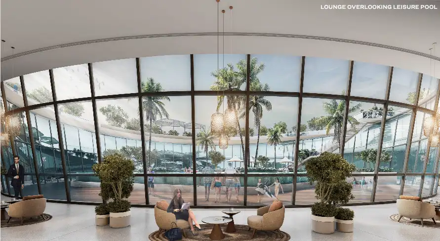 Community meeting space at Solis by Sobha