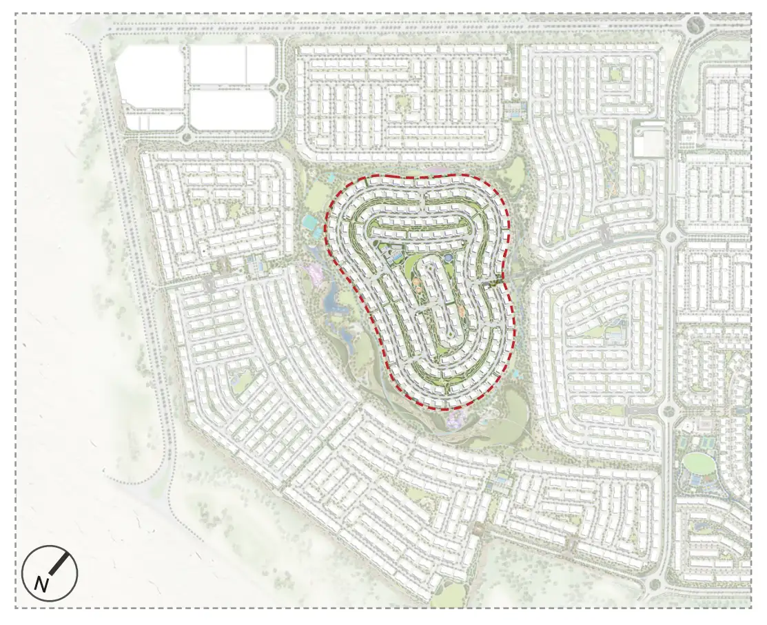 Site layout showing cluster arrangement of Rivera Villas