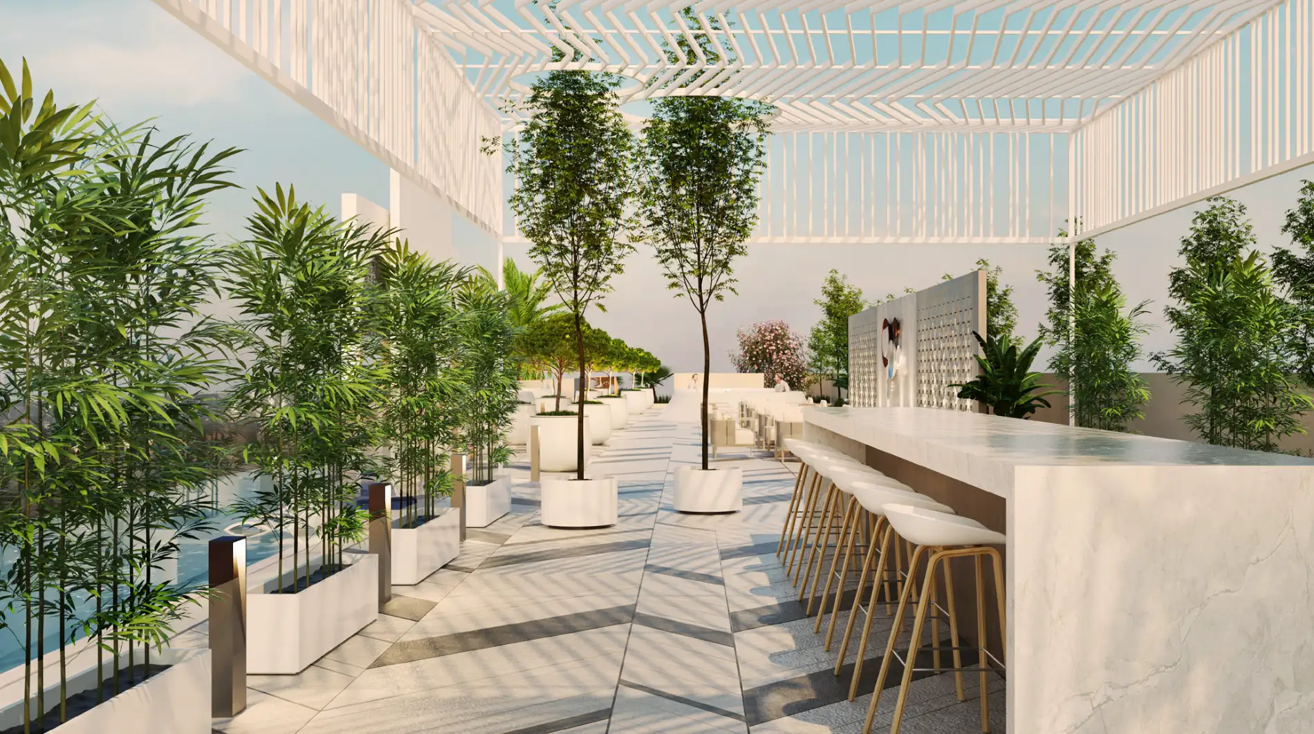 Common lounge area at Marquis Insignia Arjan Dubai