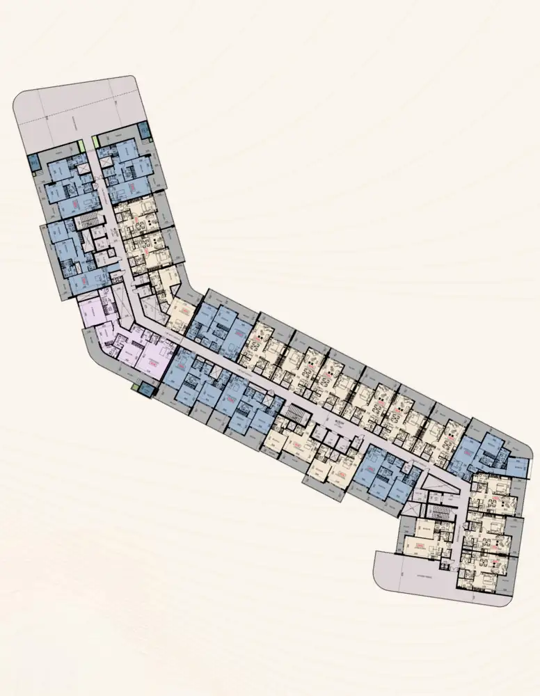 Marquis Insignia site plan showing amenity zones and access points