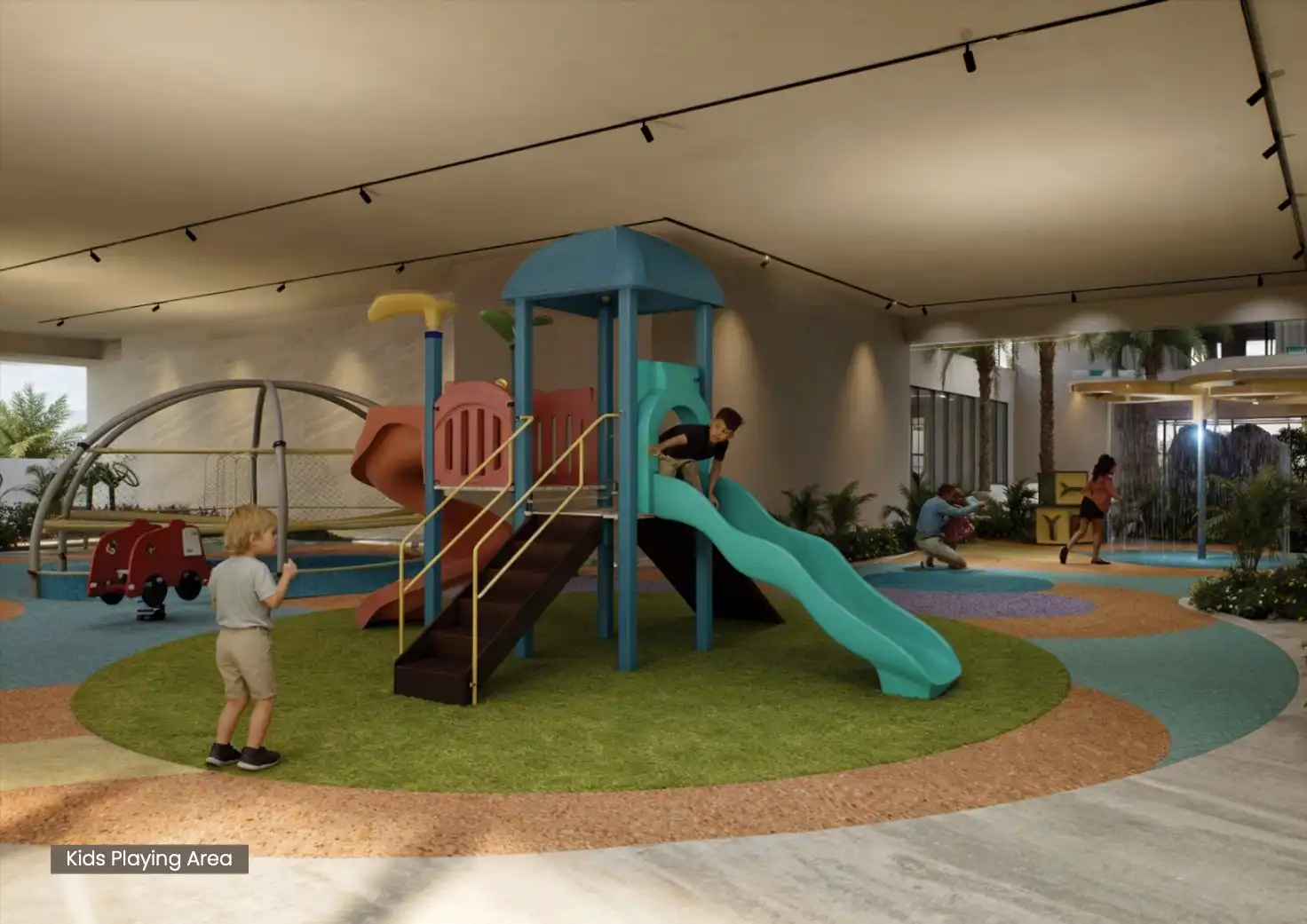 Outdoor children’s play zone at Reef 999 JVC