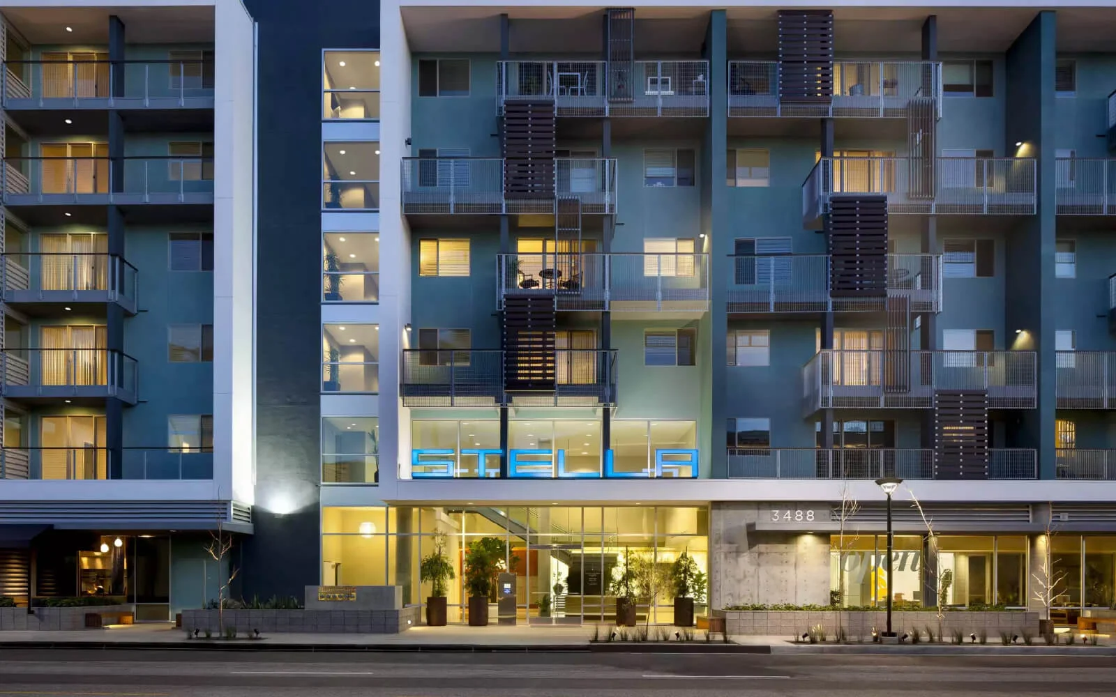 Stella Residence exterior with landscape