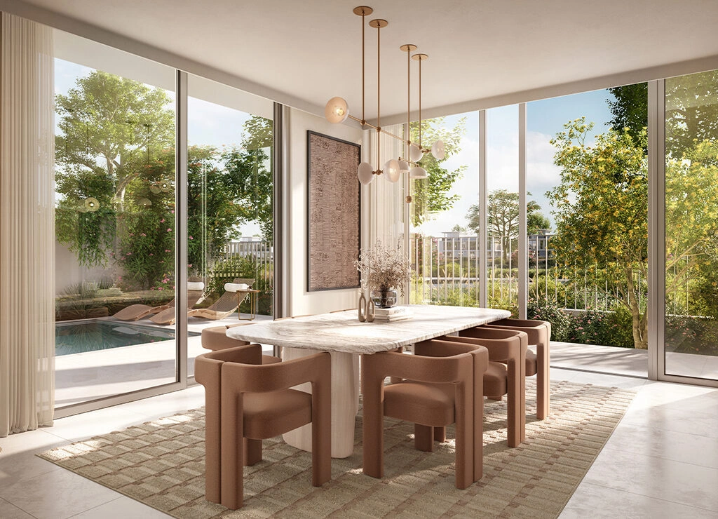 Rivera Villa living space with dining area