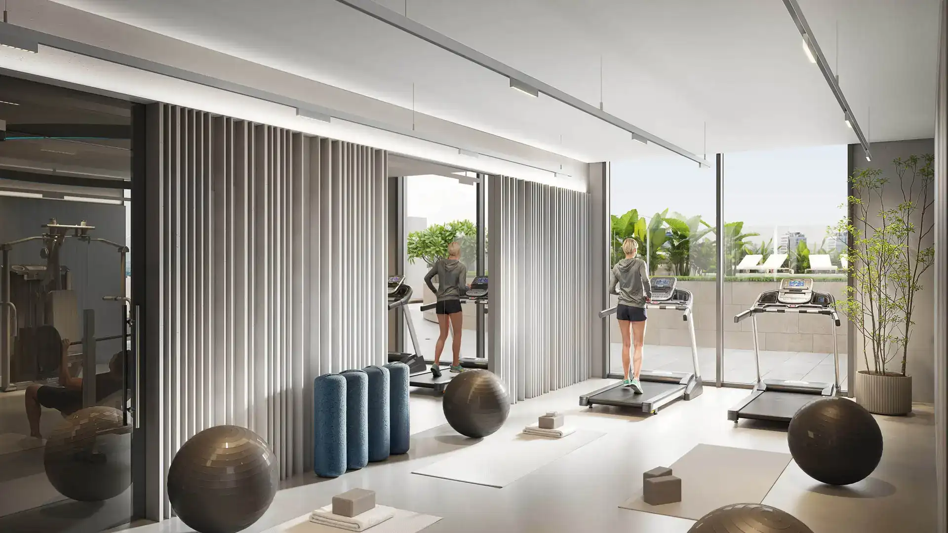 Modern gym at V1stara House