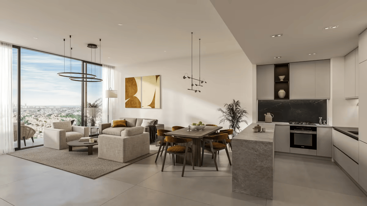 Modern lounge with panoramic windows in Evora