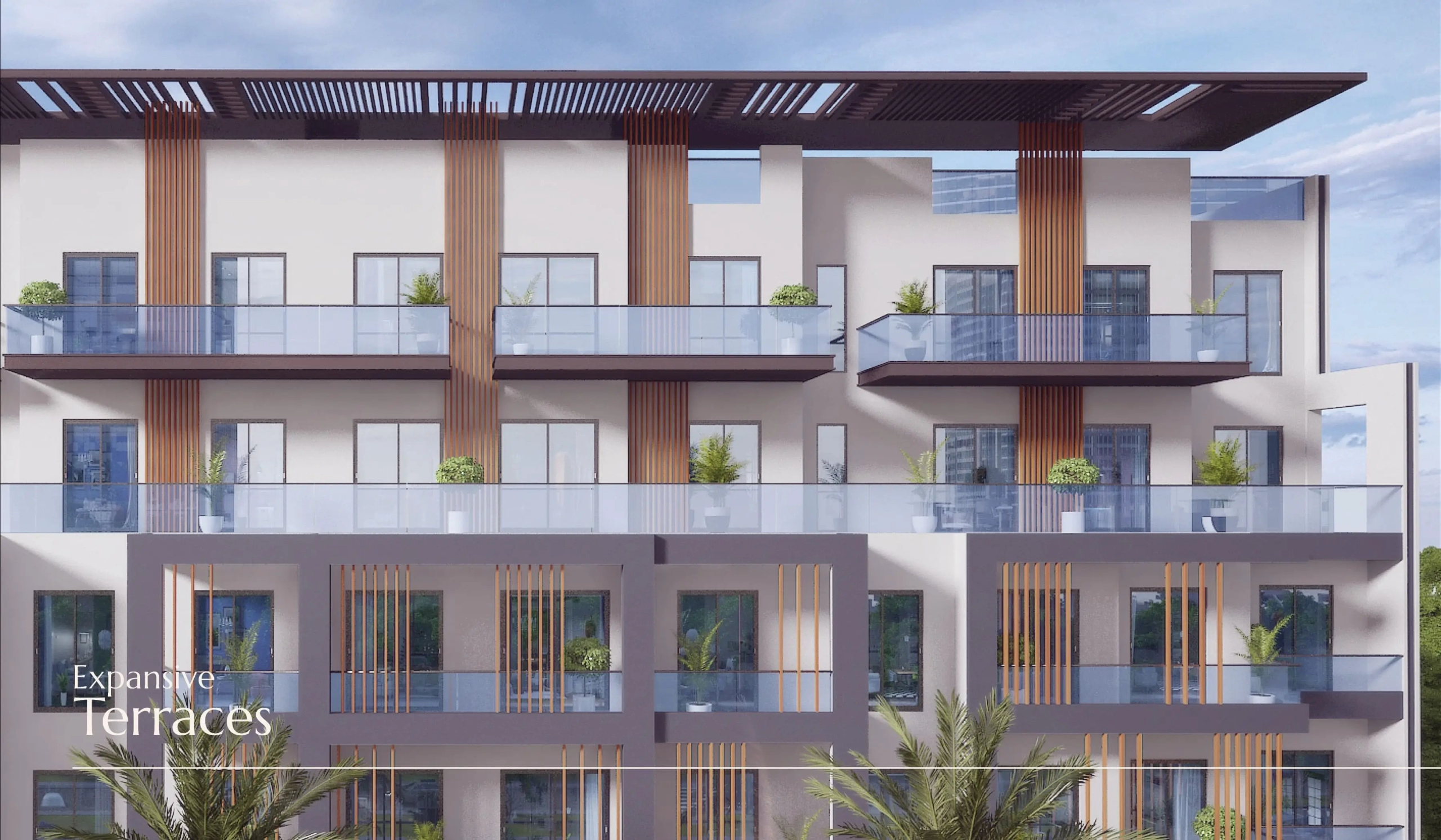 A striking exterior that reflects Enaya’s calm elegance