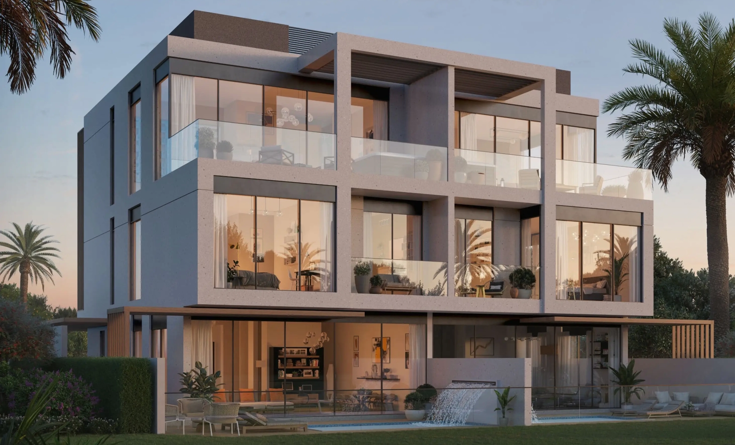 Terra facade with modern architectural design