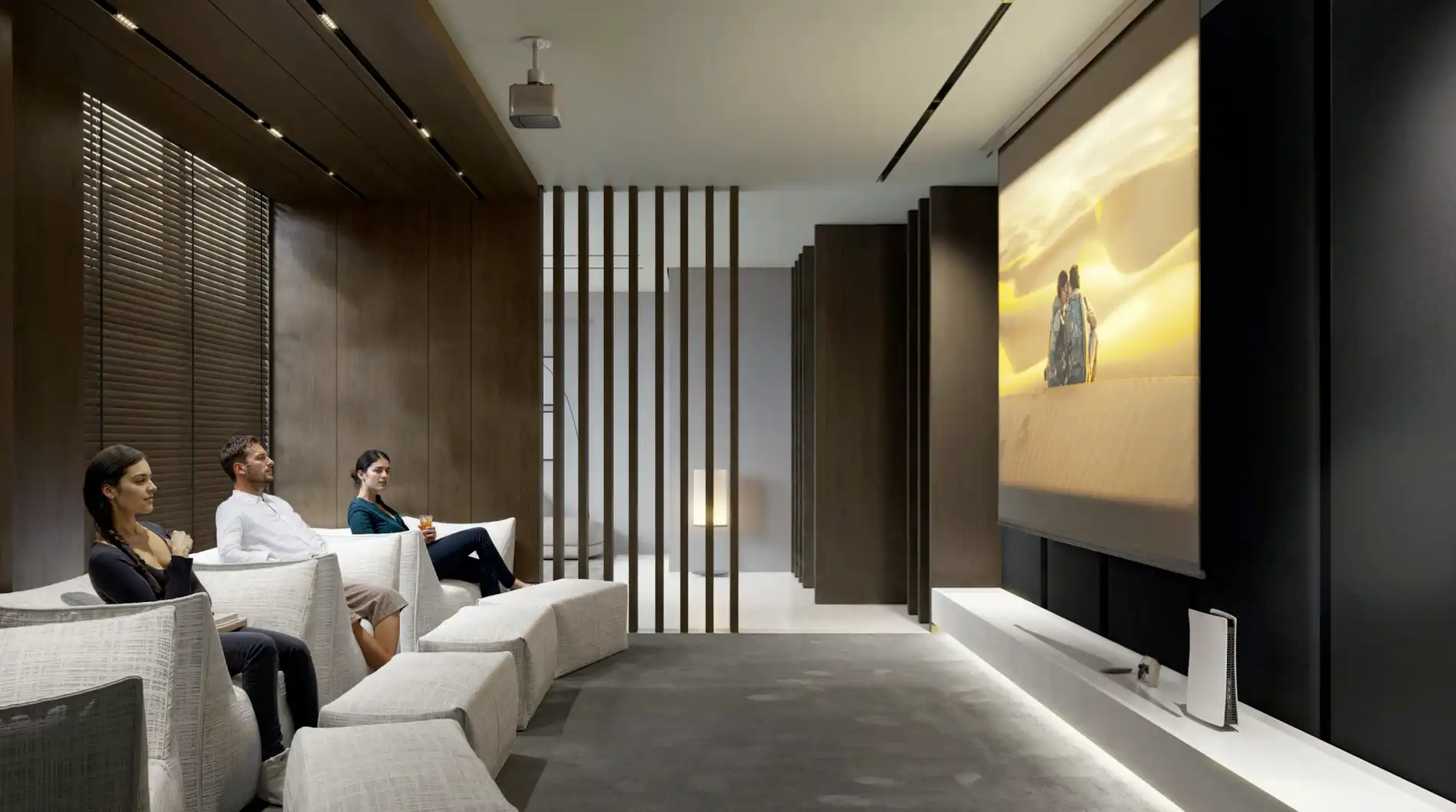 Private cinema room at Luminar by Object 1