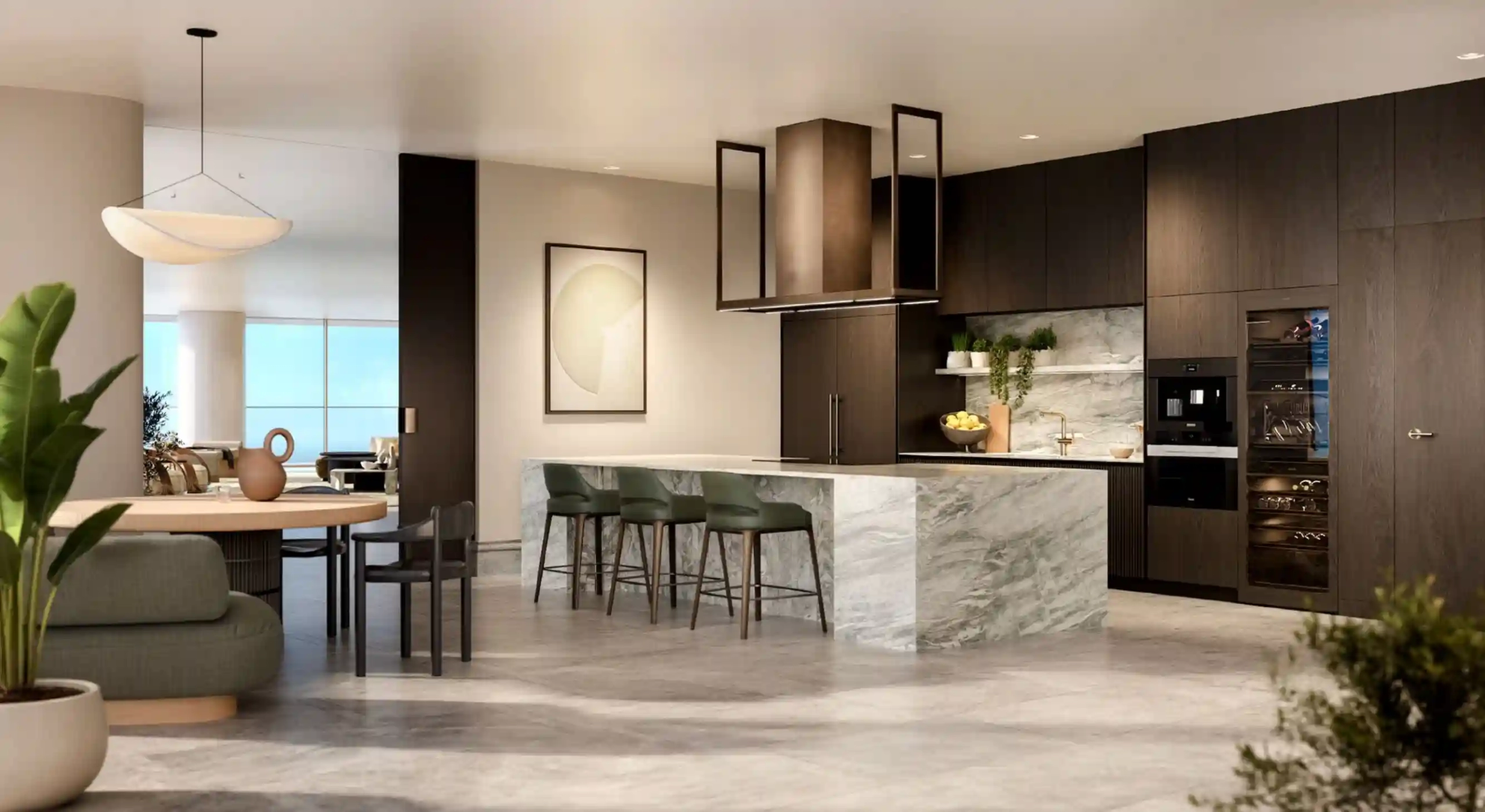 Designer kitchen at Six Senses Residences Dubai
