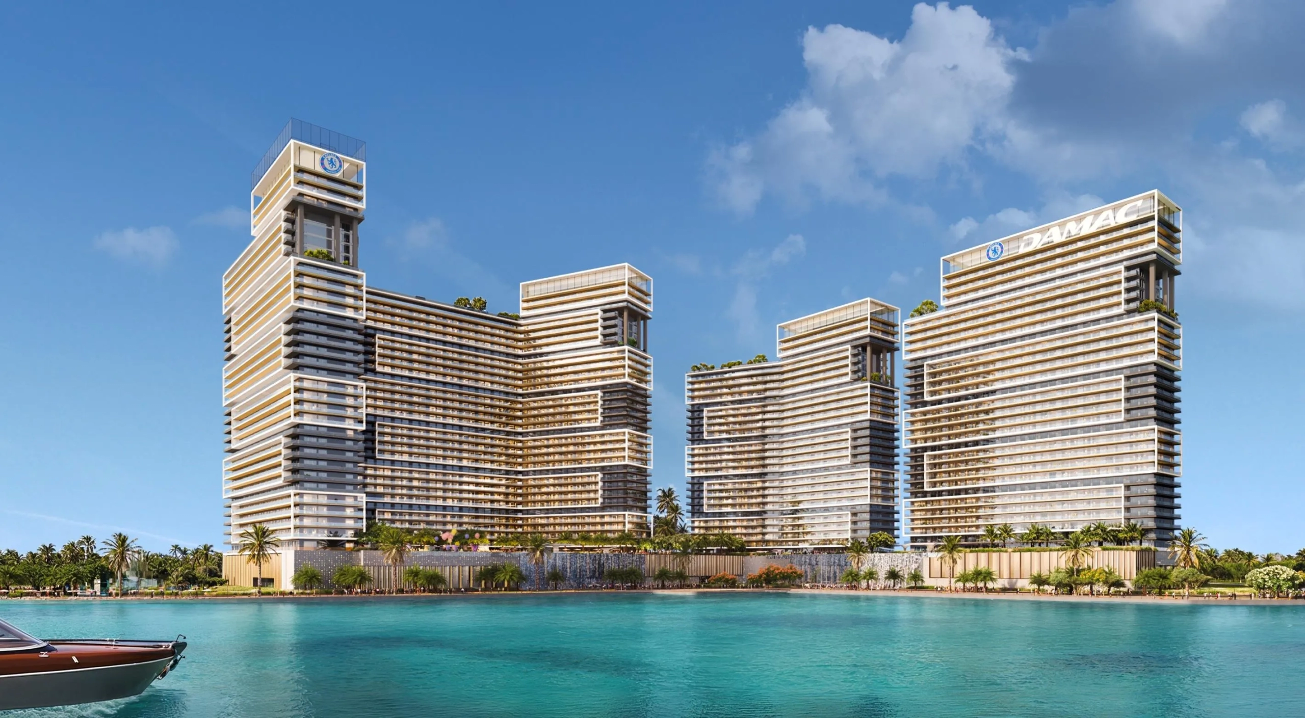 Contemporary façade of Chelsea Residences Dubai